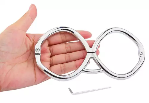 Metall-Handschellen Hex 15cm – 6/7