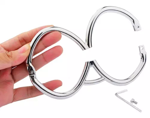 Metall-Handschellen Hex 15cm – 7/7