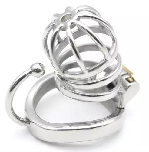 Metall-Keuschheitskäfig Hooky 7,5 x 3,3cm – 1/5