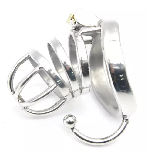 Metall-Keuschheitskäfig Hooky 7,5 x 3,3cm – 2/5
