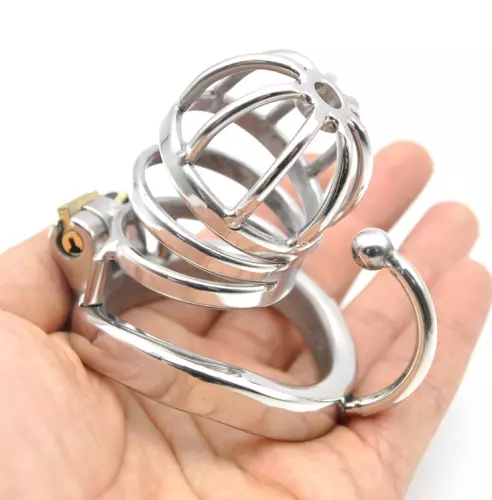 Metall-Keuschheitskäfig Hooky 7,5 x 3,3cm – 3/5