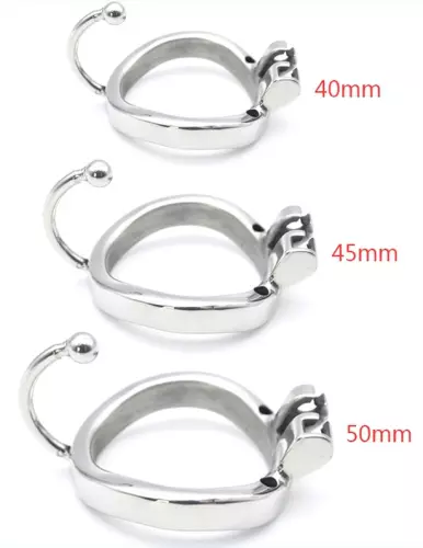 Metall-Keuschheitskäfig Hooky 7,5 x 3,3cm – 5/5