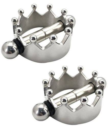 Nipple Clamps Metal Crown 27mm