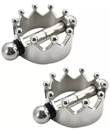 Nippelklemmen aus Metall Crown 27mm – 1/4
