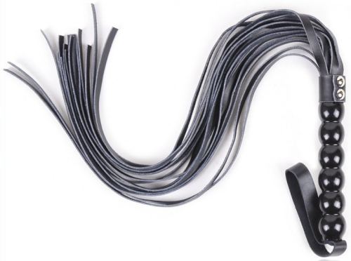 Peitsche Beady 63cm Schwarz