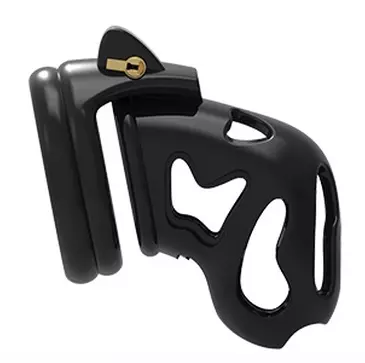 Keuschheitskäfig Ghost 10 x 3cm Schwarz – 1/3