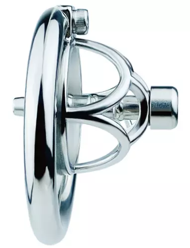 Metall-Keuschheitskäfig mit Urethral-Plug Hexy 3 x 3,3cm – 2/6