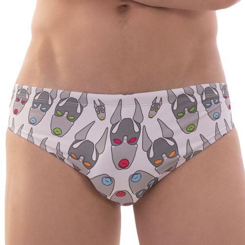 Badeslip FETISH DOG Weiß