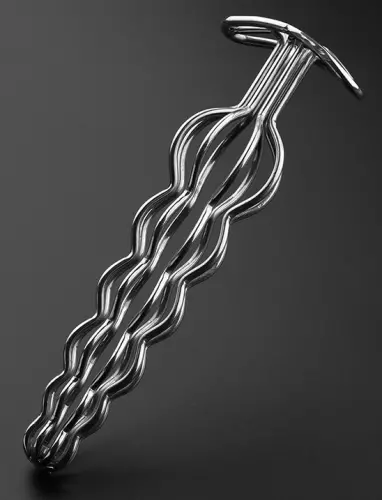 Anal-Plug aus Metall Hollow Out 16 x 4cm – 2/4