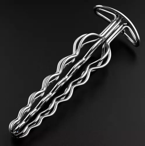 Anal-Plug aus Metall Hollow Out 16 x 4cm – 3/4