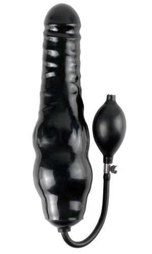 Gode gonflable 20 x 6.5 cm Noir