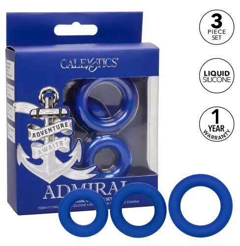 Set mit 3 Cockrings Universal Ring Admiral – 4/9