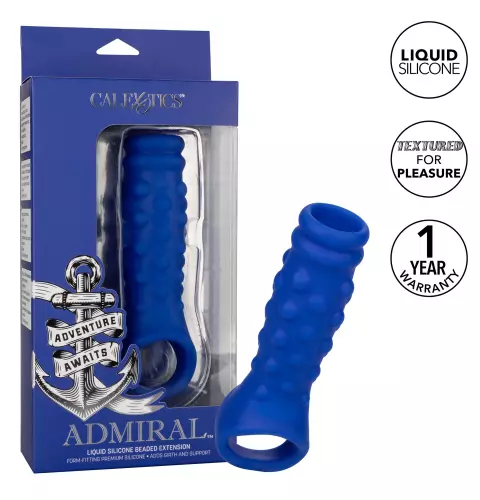 Penismanschette Beaded Extension Admiral 10,5 x 4,5cm – 5/12