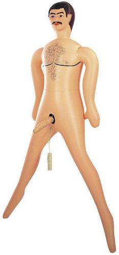 Aufblasbare Puppe Big John mit vibrierendem Dildo
