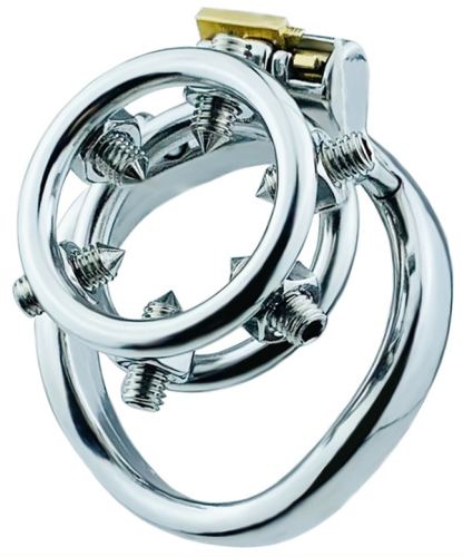 Annel Pics Metal Chastity Cage 3.5 x 3.2cm