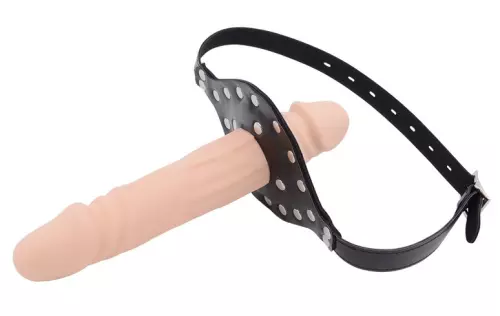Knebel Dildo Double Cock L 17 x 4cm – 2/2