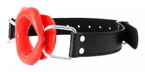 SM-Knebel LIPS Rot – 3/7