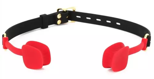 Silikon-Knebel Zen Open Schwarz-Rot – 2/9