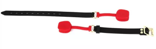 Silikon-Knebel Zen Open Schwarz-Rot – 4/9