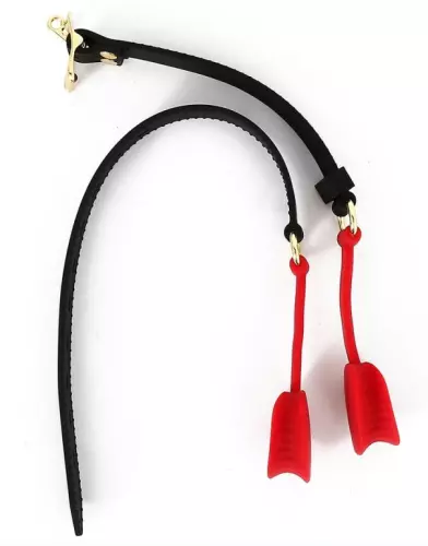 Silikon-Knebel Zen Open Schwarz-Rot – 5/9