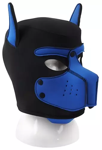 Puppy Maske Neopren Dog On Schwarz-Blau – 1/2
