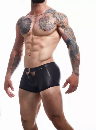 Boxer Peekaboo Schwarz – 3/4