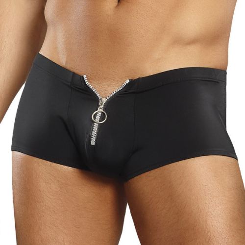 Boxer court avec Zip Ring & Short Noir