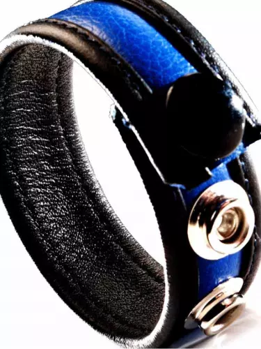 Lederpenisring Blau – 2/5
