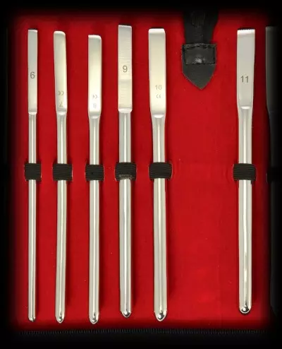 Kit of 6 Urethral Rods - 6 to 11mm – 1/4