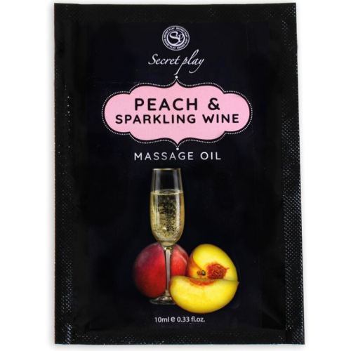 Dosette Massageolie Secret Play Perzik-Mousserende Wijn 10ml