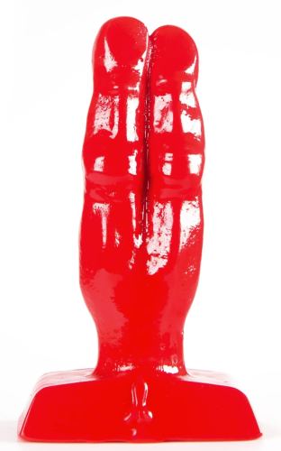 Zizi Double Finger Fuck Plug 10 x 4 cm Red