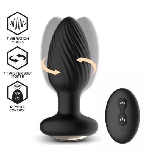Vibrerend en roterend plug Drago 8 x 3.4cm – 1/9