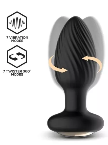 Vibrerend en roterend plug Drago 8 x 3.4cm – 4/9