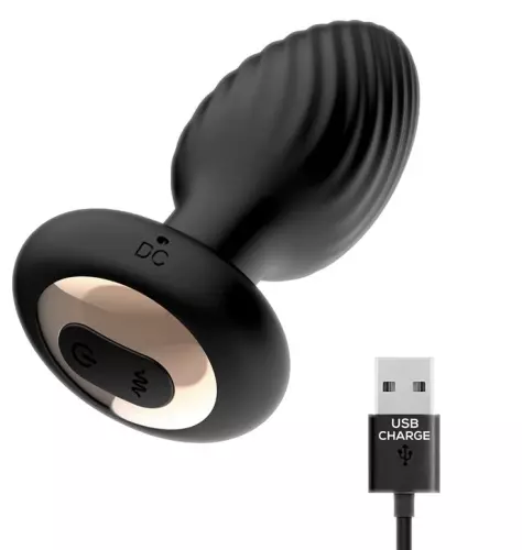 Vibrerend en roterend plug Drago 8 x 3.4cm – 8/9
