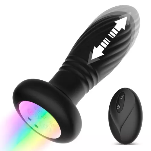 Plug vibrant à poussée Tainy 11 x 3.5cm – 1/9