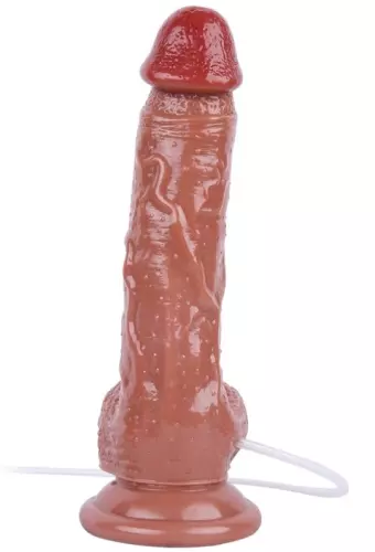 Ejakulierender Dildo Softy Cum 14 x 3,5cm Braun – 4/4