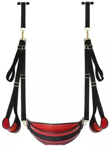 Balançoire Sm pour porte Swing Door Noir-Rouge – 1/2