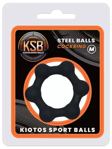 Gewichteter Penisring Steel Balls M 38 mm - 68g – 2/4