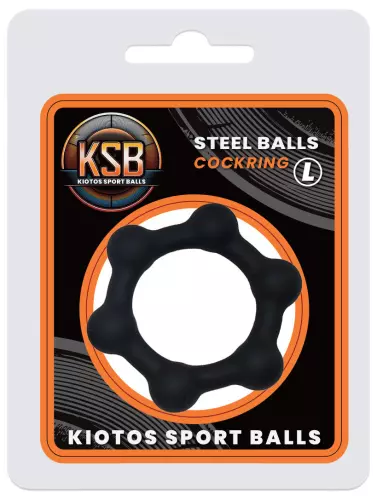 Gewogen cockring Steel Balls L 42 mm - 68g – 2/4