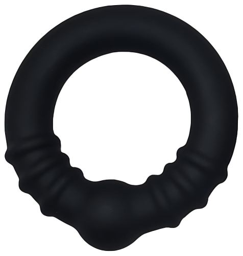Cockring avec boule Steel Core M 35 mm Noir