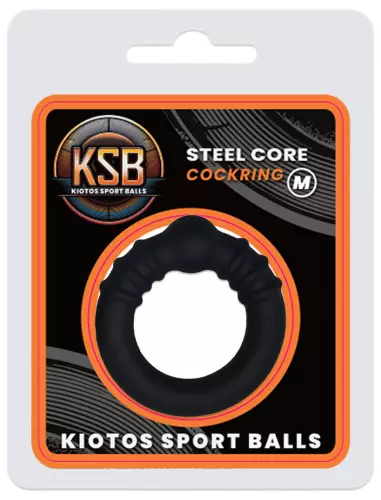 Cockring with Steel Core Ball M 35 mm Black – 2/4