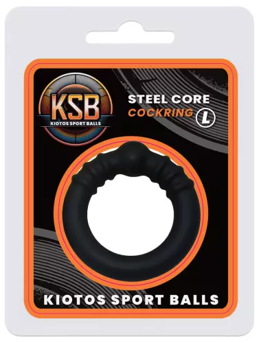 Cockring avec boule Steel Core L 42 mm Noir – 2/4