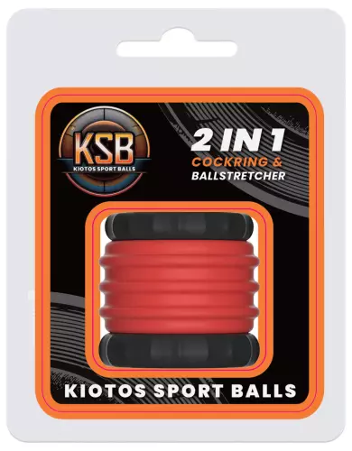 Ballstretcher 2 IN 1 32 mm - Hauteur 4.7 cm Noir-Rouge – 2/5